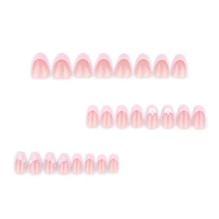 Elegant Floral Design Press-On Nails