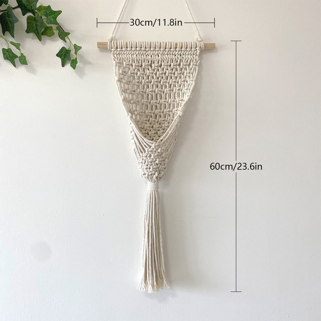 Decorative Macrame Wall Hanging with Elegant Fringed Tassels Stornfield