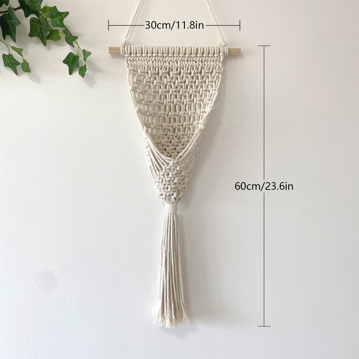 Decorative Macrame Wall Hanging with Elegant Fringed Tassels Stornfield