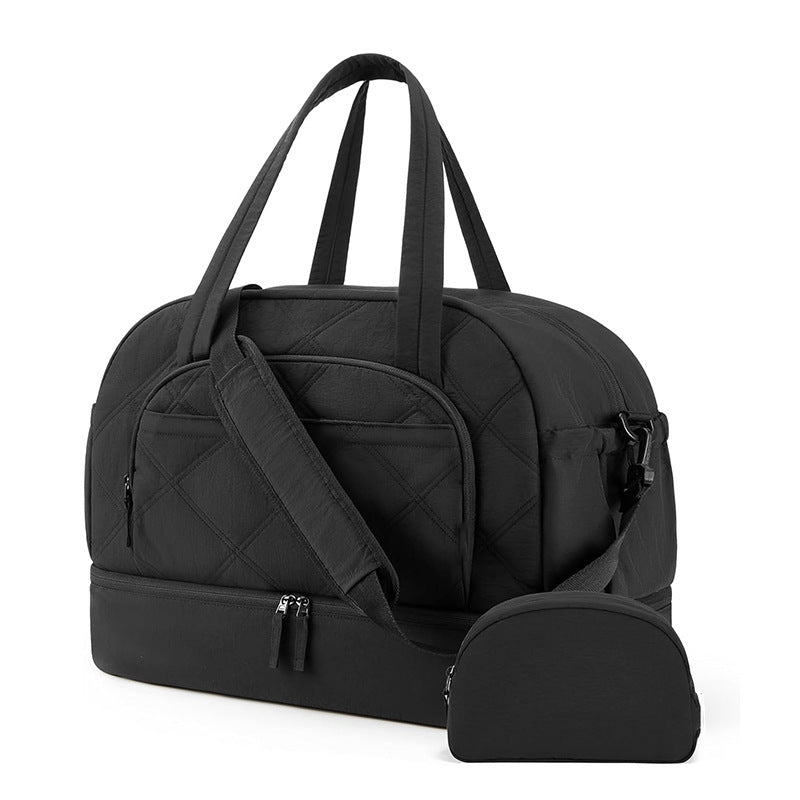Multifunctional Quilted Travel Bag with Removable Cosmetic Pouch Stornfield