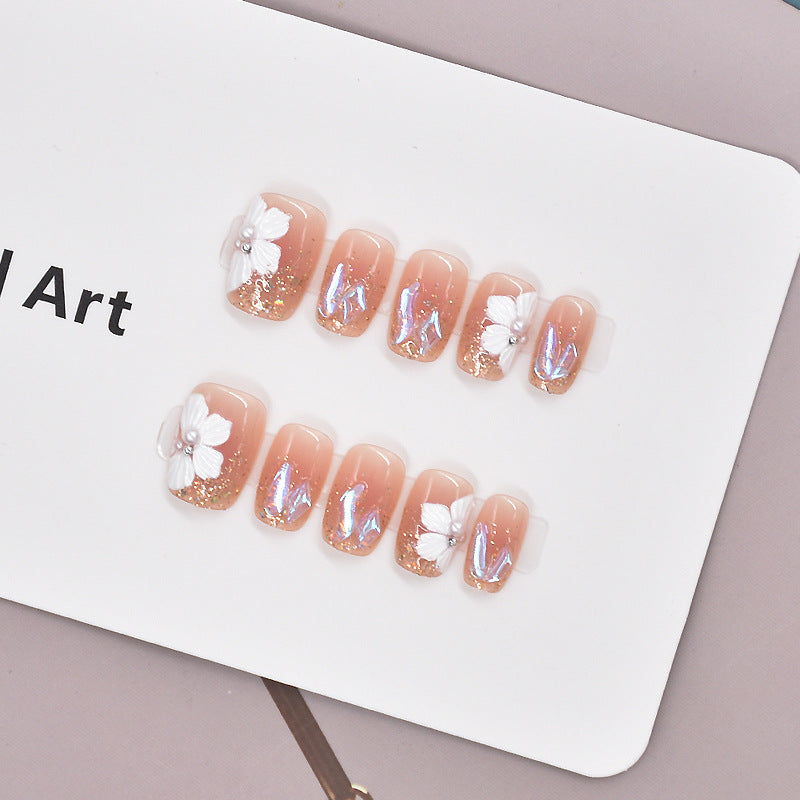 Glamorous Heart-Themed Press-On Nail Set Stornfield