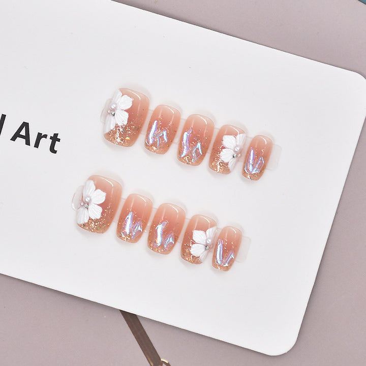 Glamorous Heart-Themed Press-On Nail Set Stornfield
