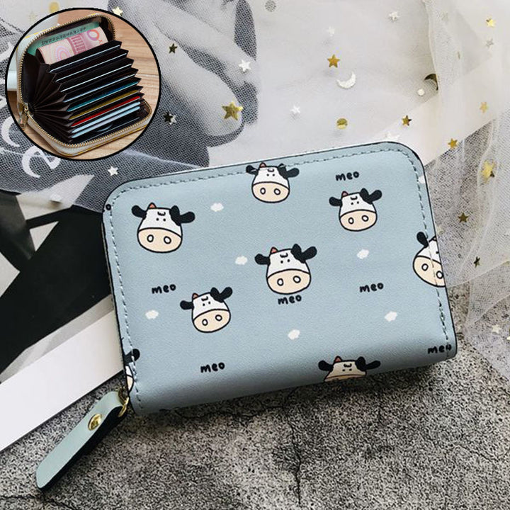 Multi-Compartment Zippered Wallet