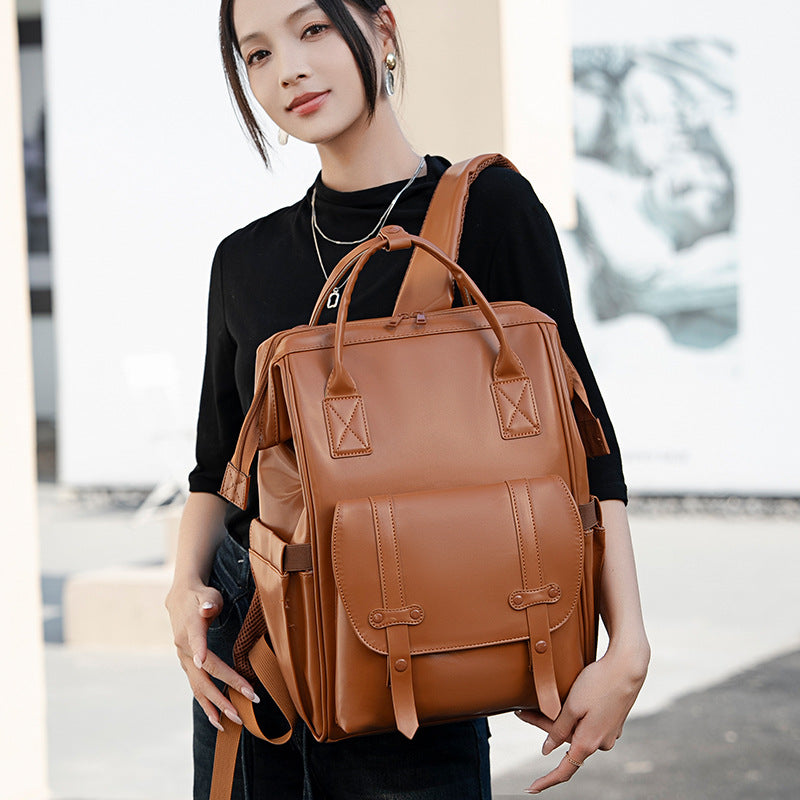 Elegant Multi-Purpose Nylon Backpack Stornfield