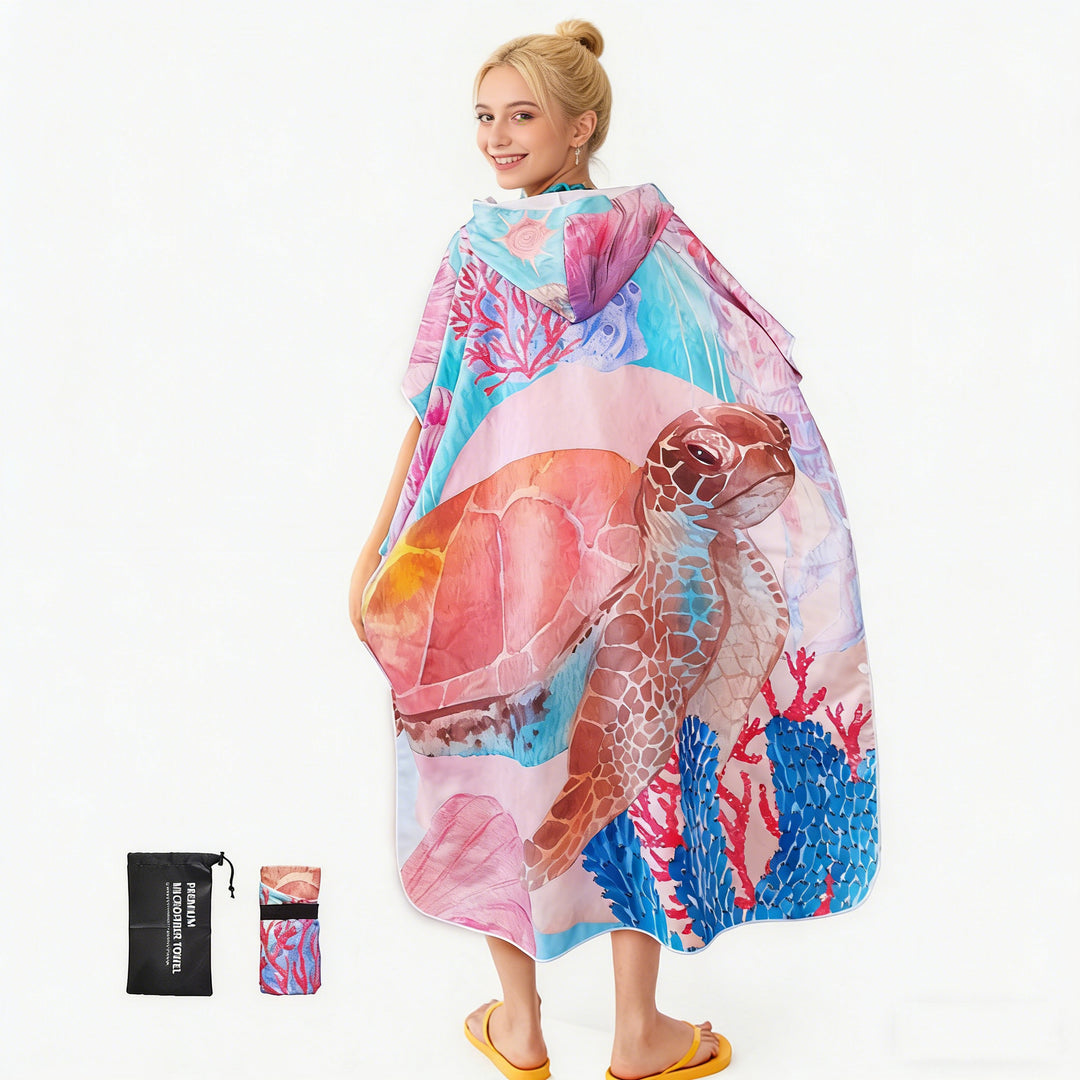Beach dress with tropical print Stornfield