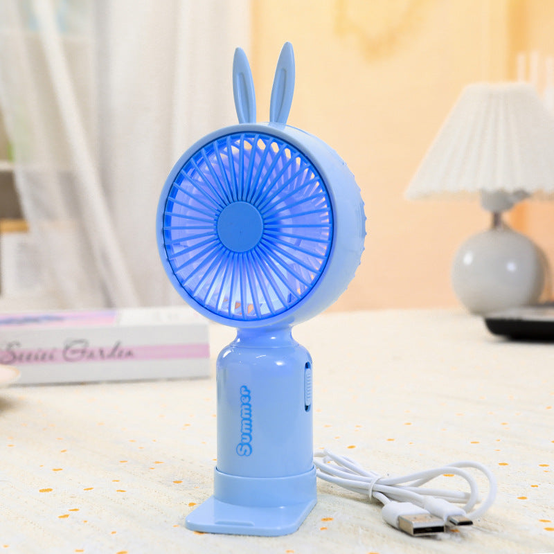 Women's Portable Hand Fan with Cute Ears Stornfield