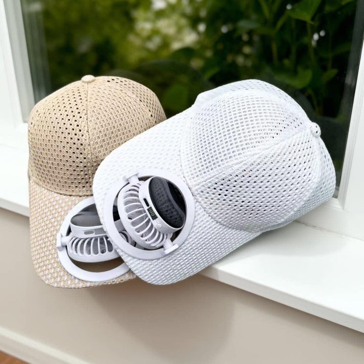 Breathable sports cap with removable USB fan Stornfield