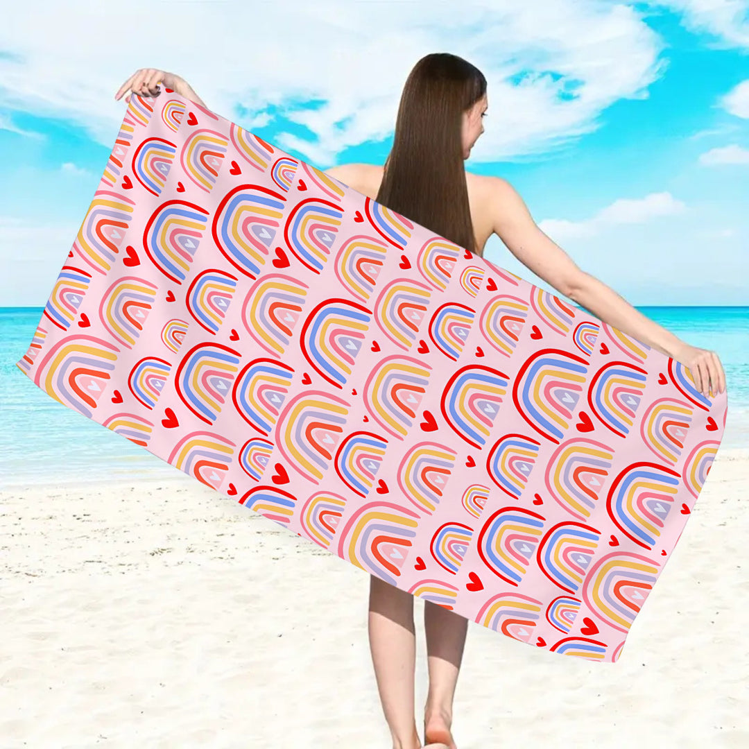 large and soft beach towel with striped pattern Stornfield