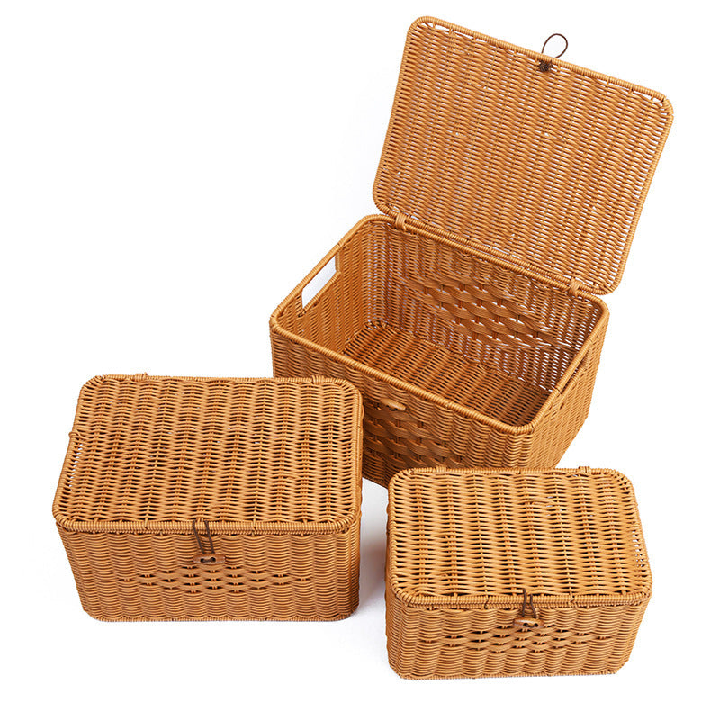 Rustic Woven Storage Chest Stornfield