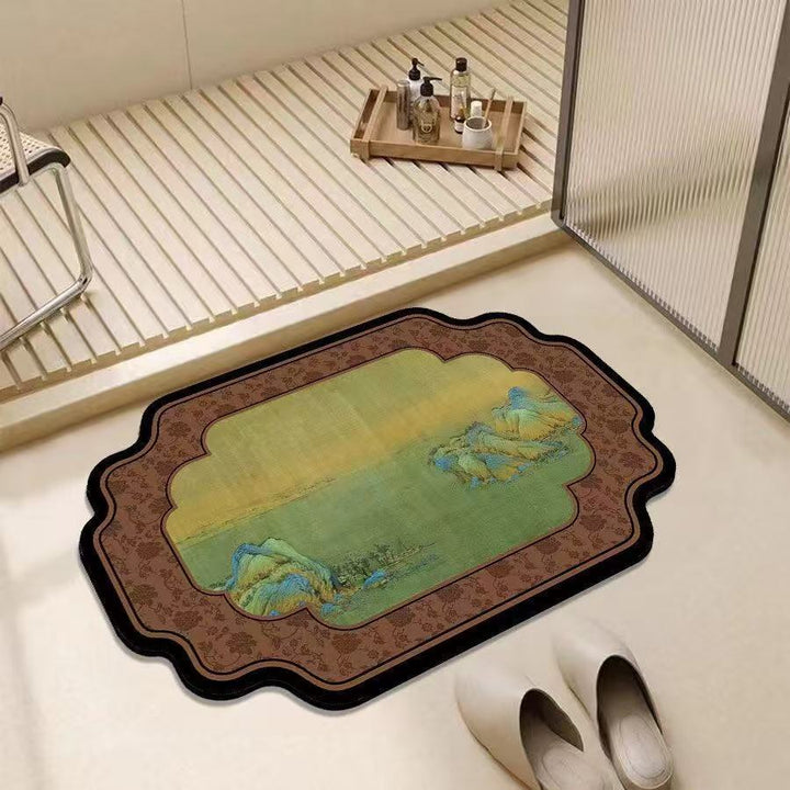 Artistic Decorative Bath Mat for Bathroom