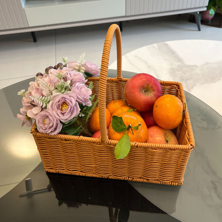 Women Handwoven Basket with Elegant Handle Stornfield