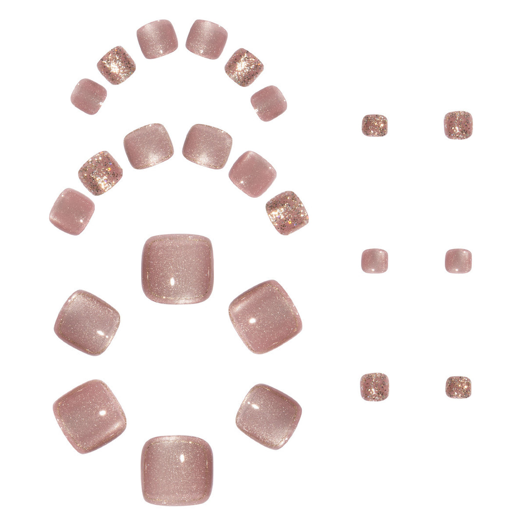 Nail art set with glamorous glitter accents and elegant designs Stornfield