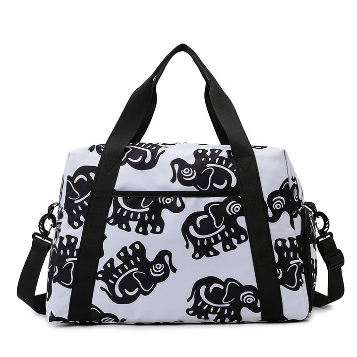 Sporty travel bag with playful elephant pattern Stornfield