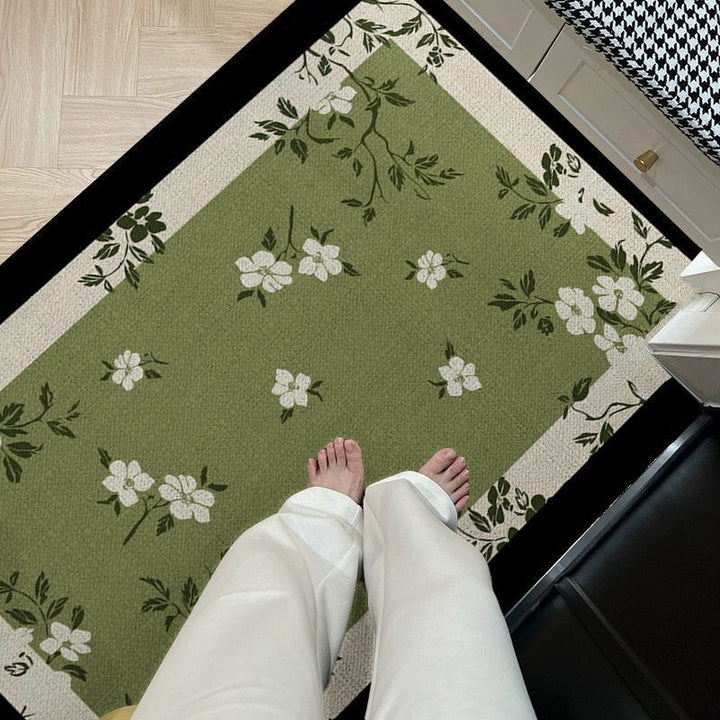 Decorative Floral Kitchen Mat