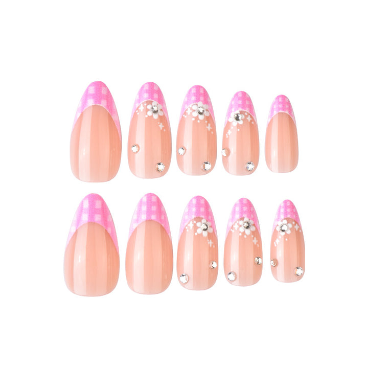 Artistic Floral French Press-On Nail Set Stornfield