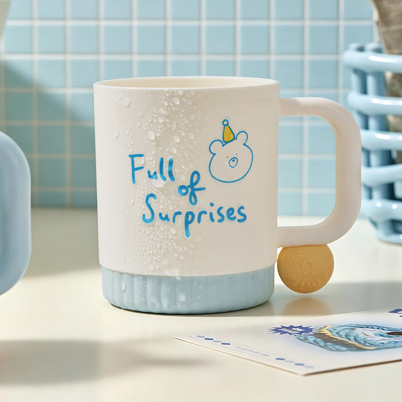 Funny ceramic mug with cheerful character design Stornfield