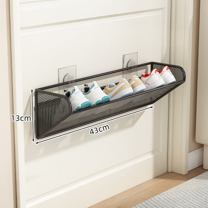 slim overdoor mesh shoe rack organizer with ventilated angled shelf Stornfield