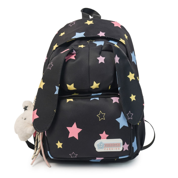 Cute Animal Ears Star Print School Backpack Stornfield