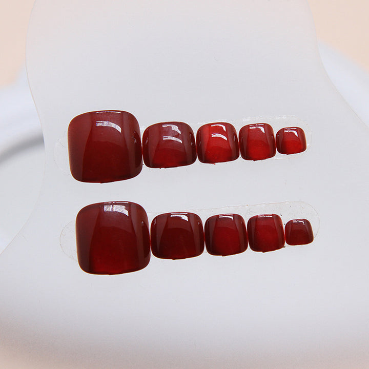 Premium Gel Finish Press-On Toenail Set Stornfield