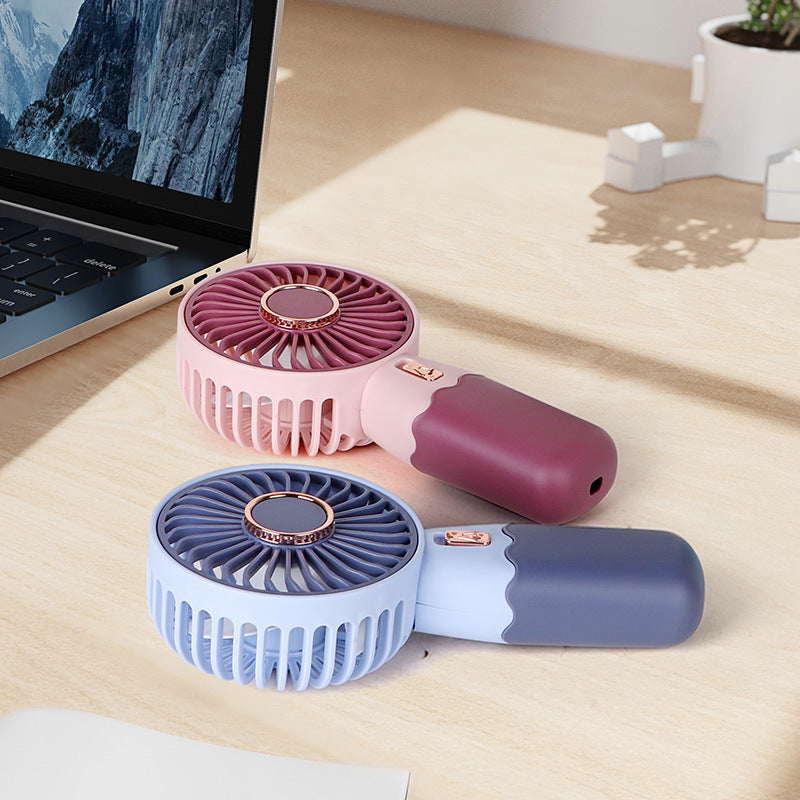 Unisex Ergonomic Touch-Controlled Handheld Cooling Fan Stornfield