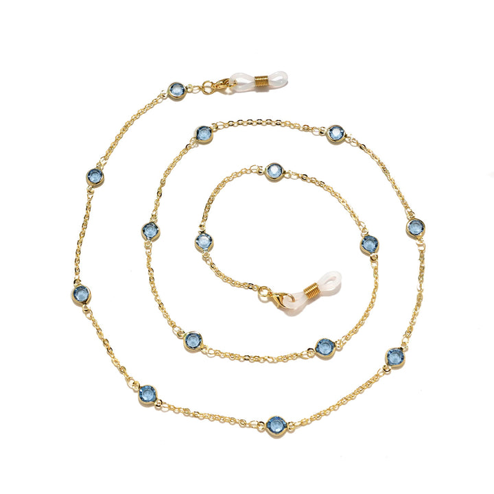 Elegant Crystal-Embellished Eyewear Chain Stornfield