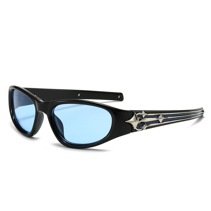 Women's sporty sunglasses in a modern design with a stylish metal frame Stornfield