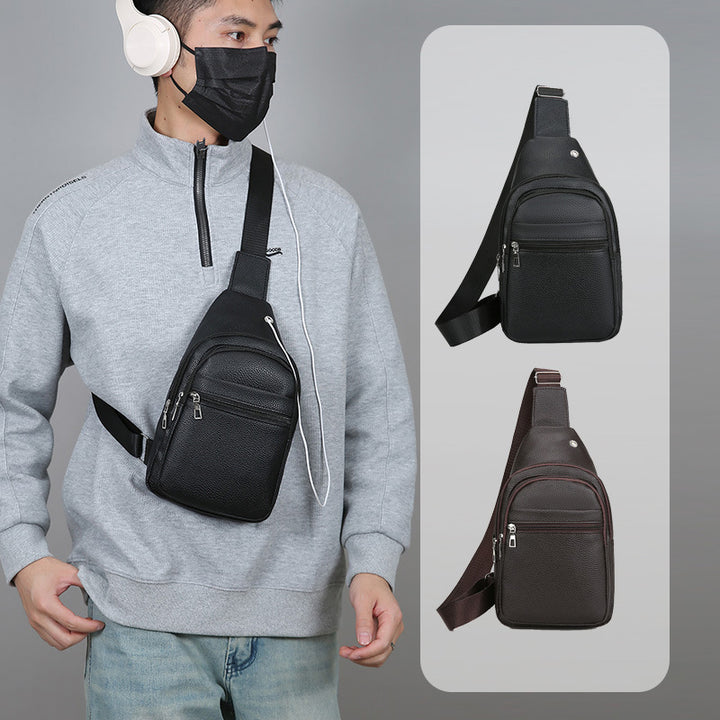 Premium Leather Sling Backpack Stornfield