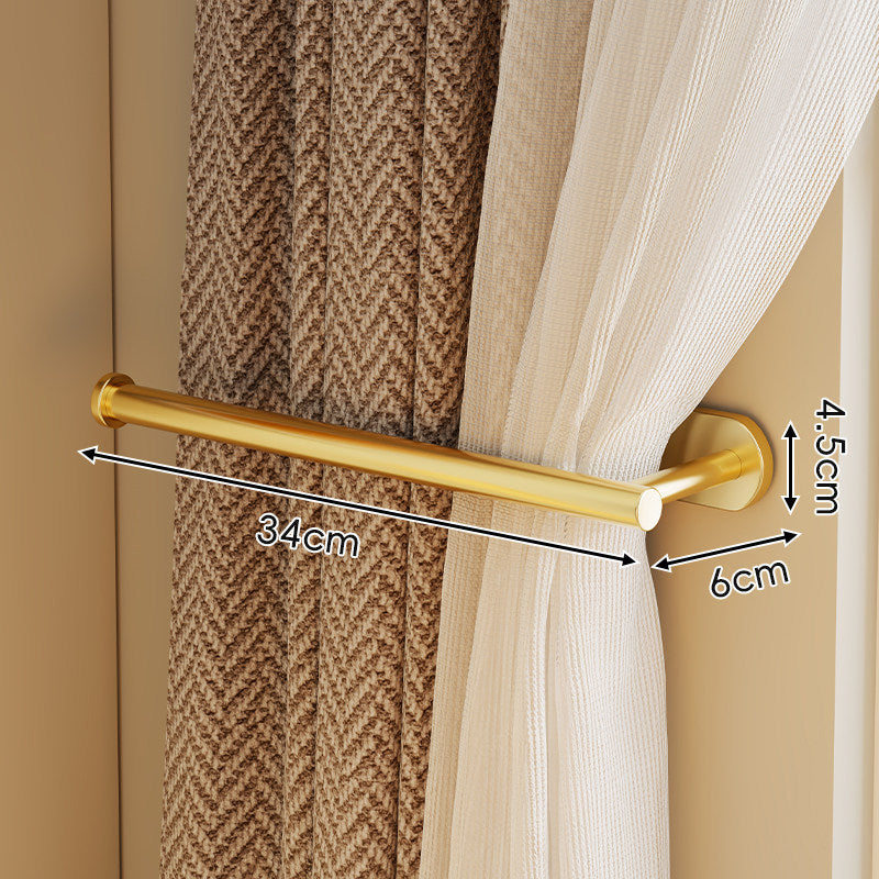 Minimalist Wall-Mounted Curtain Holdback Rod