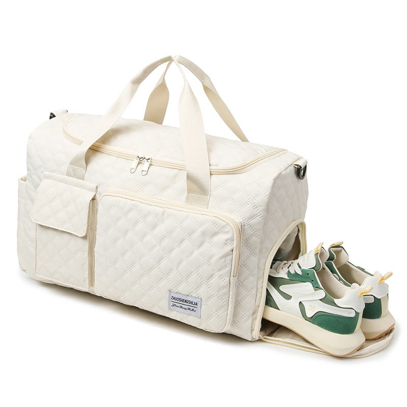 Spacious Quilted Gym Duffel Bag