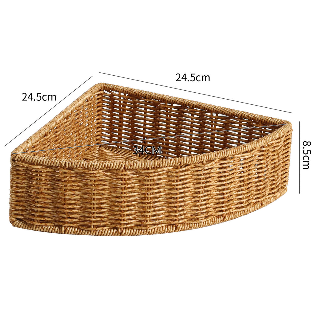 Unisex Triangular Storage Basket made of Woven Material Stornfield