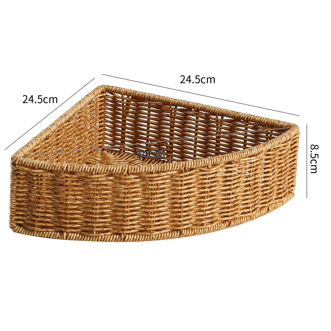 Triangular Woven Storage Basket Stornfield