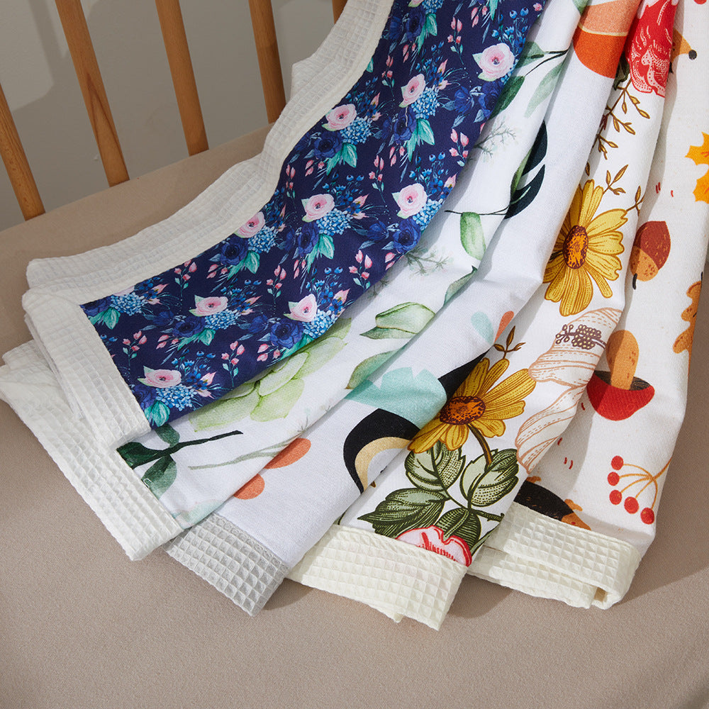 Floral Patterned Baby Blanket Stornfield