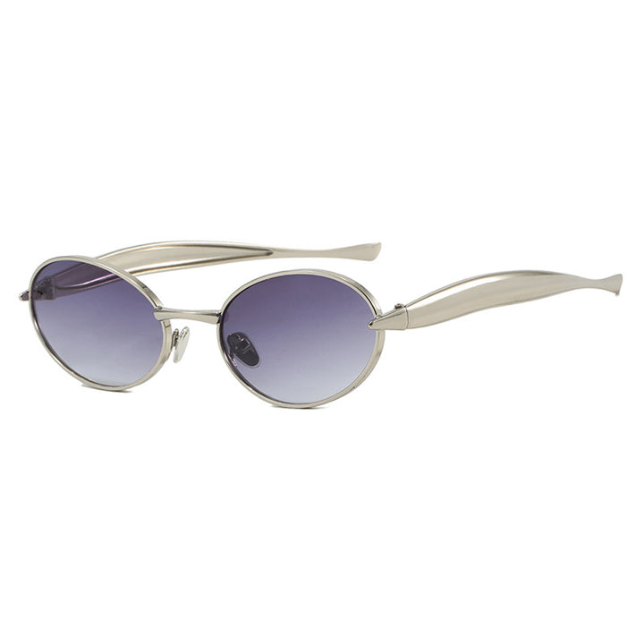 Women's fashionable sunglasses with oval frame and sparkling details Stornfield
