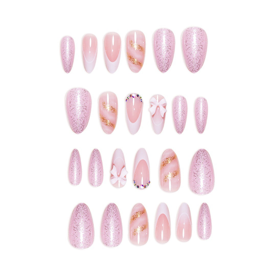 Elegant Floral Press-On Nail Art Extensions Stornfield