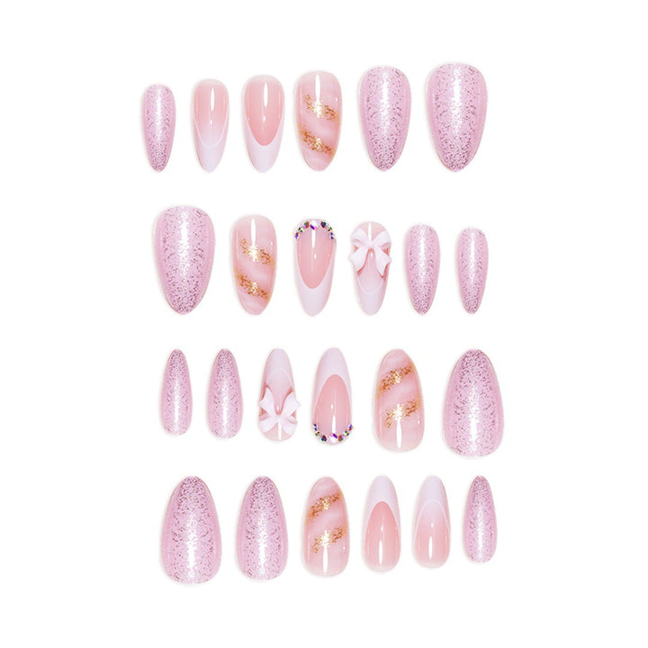 Elegant Floral Press-On Nail Art Extensions Stornfield