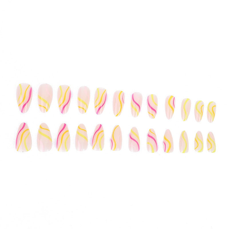 Artistic Stiletto Nail Art Design