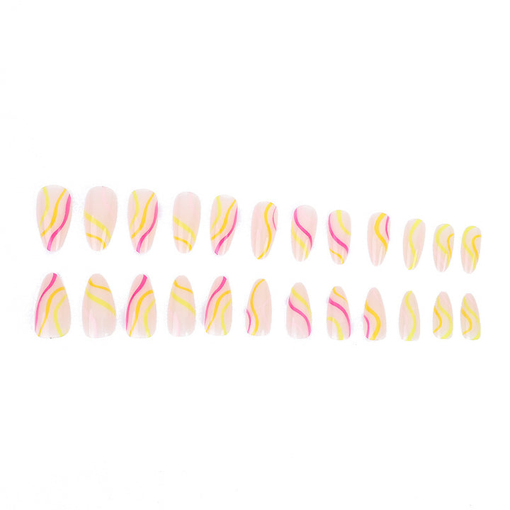 Artistic Stiletto Nail Art Design