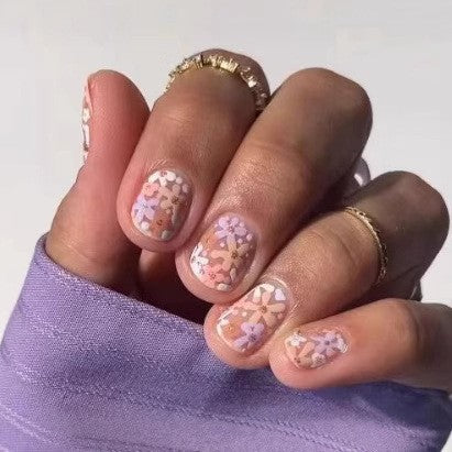 Artistic nail set with 3D flower and bow details Stornfield