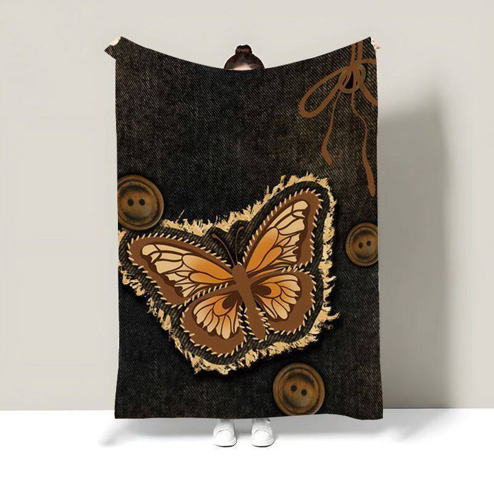 Cozy Cat-Themed Fleece Throw Blanket