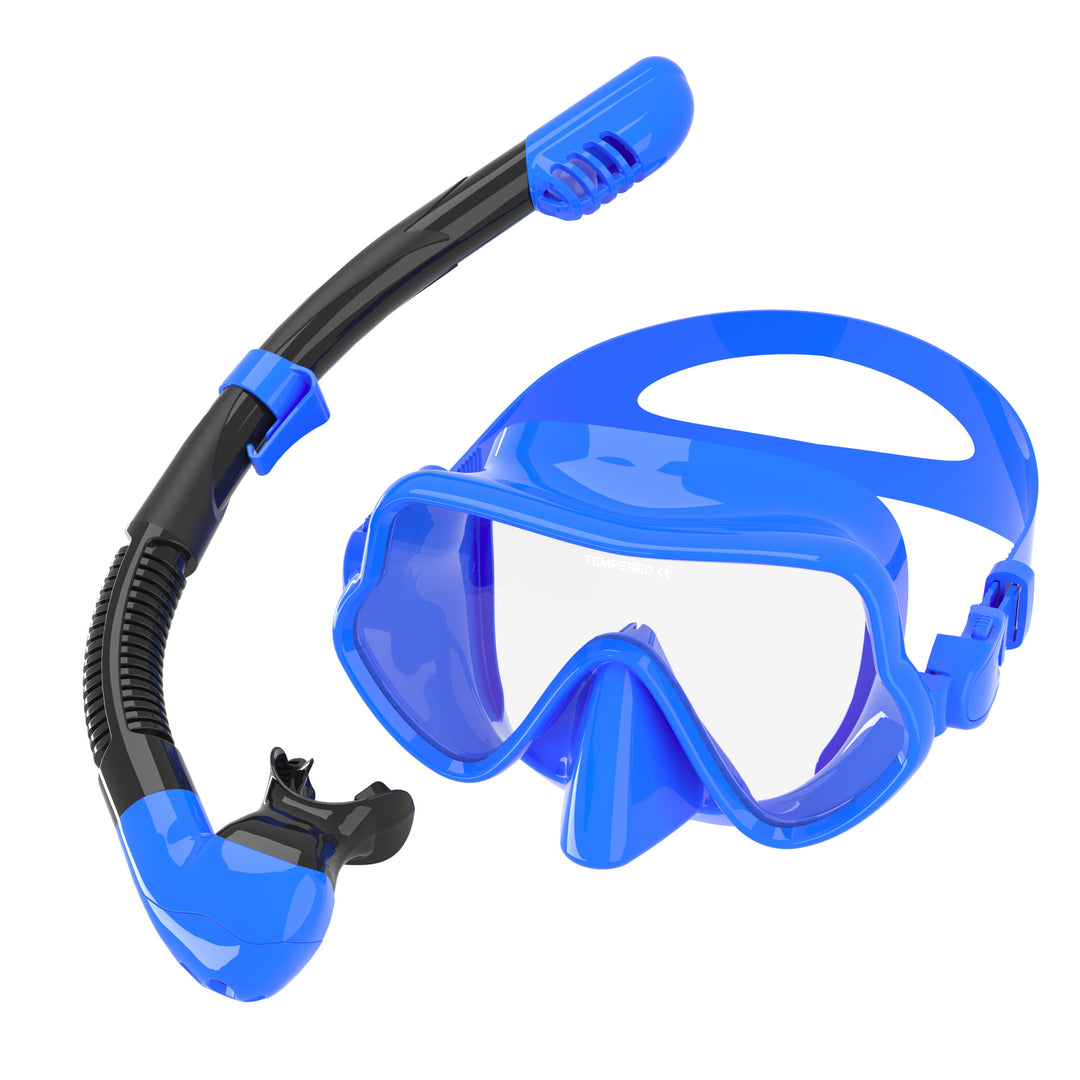 Ergonomic diving mask with flexible breathing tube Stornfield