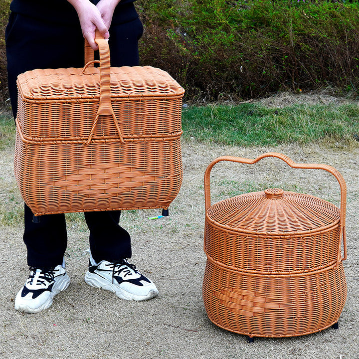 Decorative Wicker Storage Container Stornfield