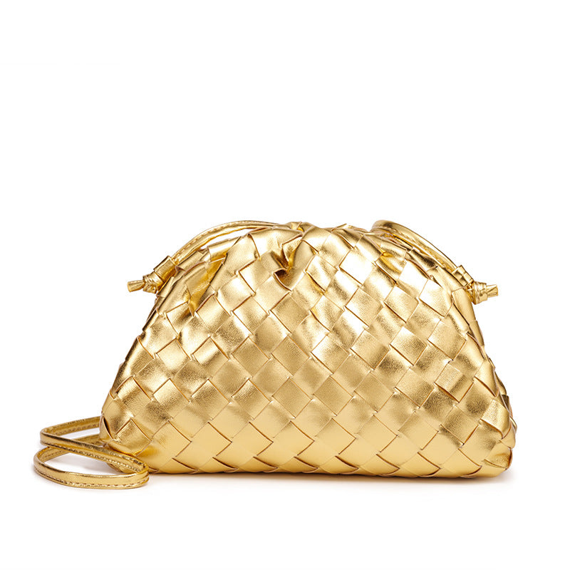 Elegant Woven Leather Bucket Bag Stornfield