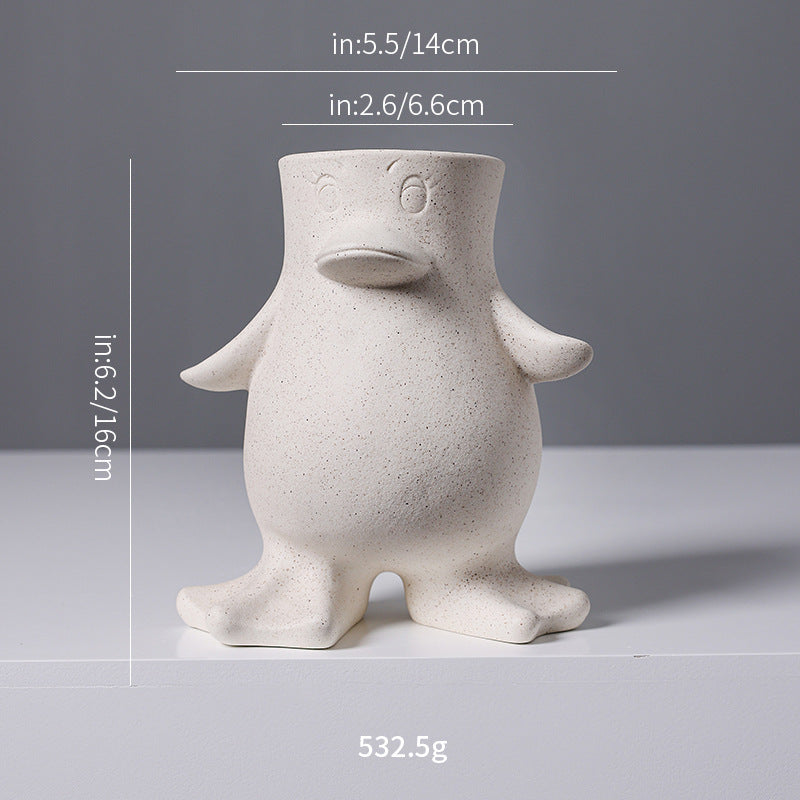 Creative Ceramic Duck Planter