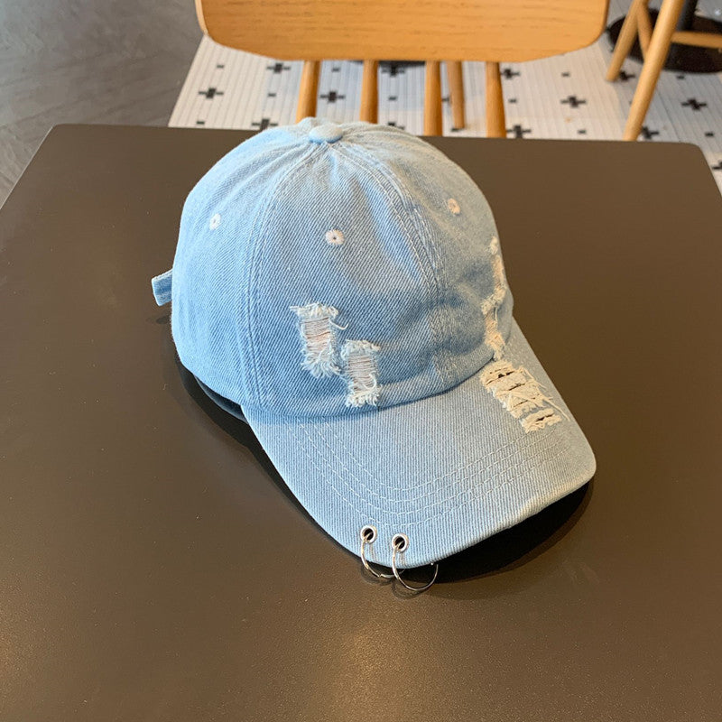 Unisex Distressed Cotton Adjustable Baseball Cap Stornfield