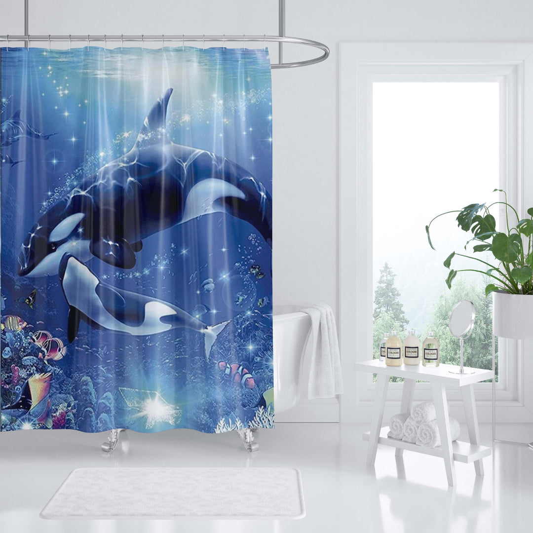 Ocean-Themed Art Shower Curtain Stornfield