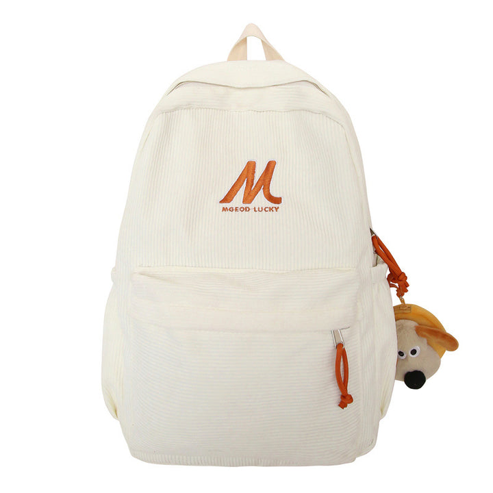 Casual Plush Textured School Backpack Stornfield