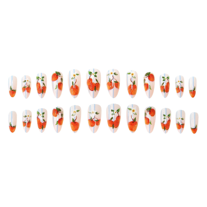 Floral Fruit-Themed Nail Art Set