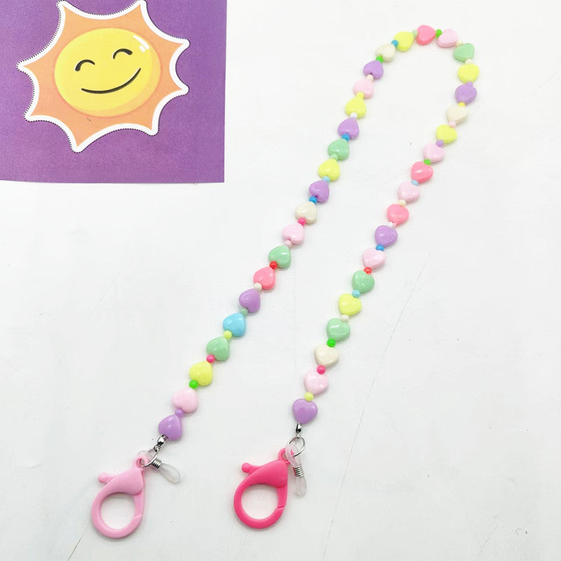 Colorful Heart-Shaped Beaded Eyewear Chain Stornfield