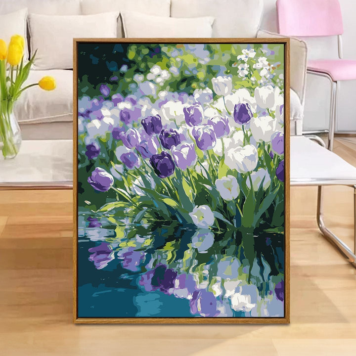 Floral Reflection Canvas Art Print Stornfield