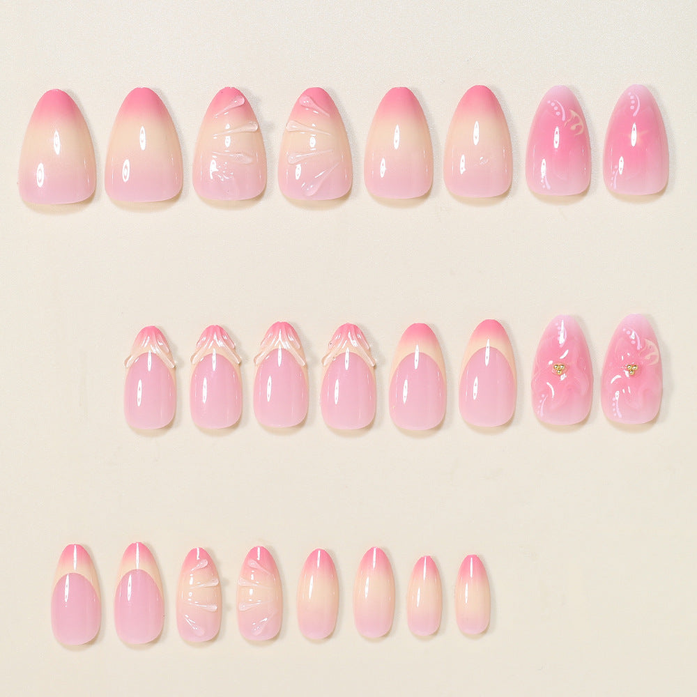 Elegant Floral Press-On Nail Art Set Stornfield